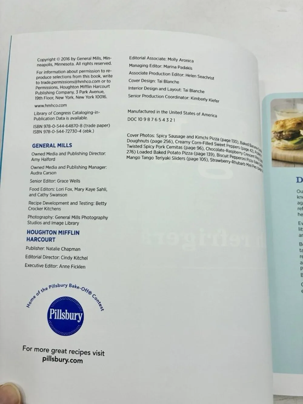 Pillsbury The Big Book of More Baking With Refrigerated Dough Cookbook